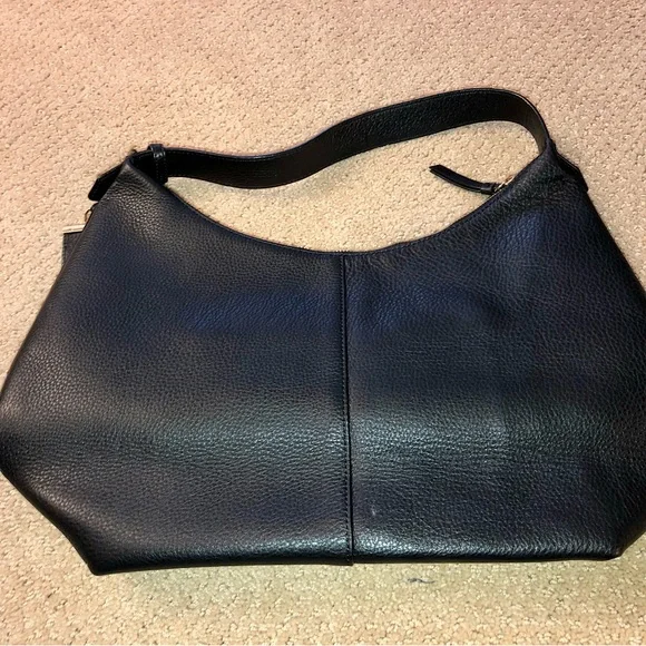 Black Leather DKNY Hobo Bag - Picture 4 of 9